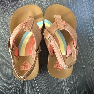 Reef Kids Sandals - Brown and Coral